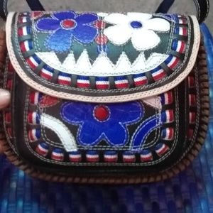 Leather crossbody bags and purse, leather purse